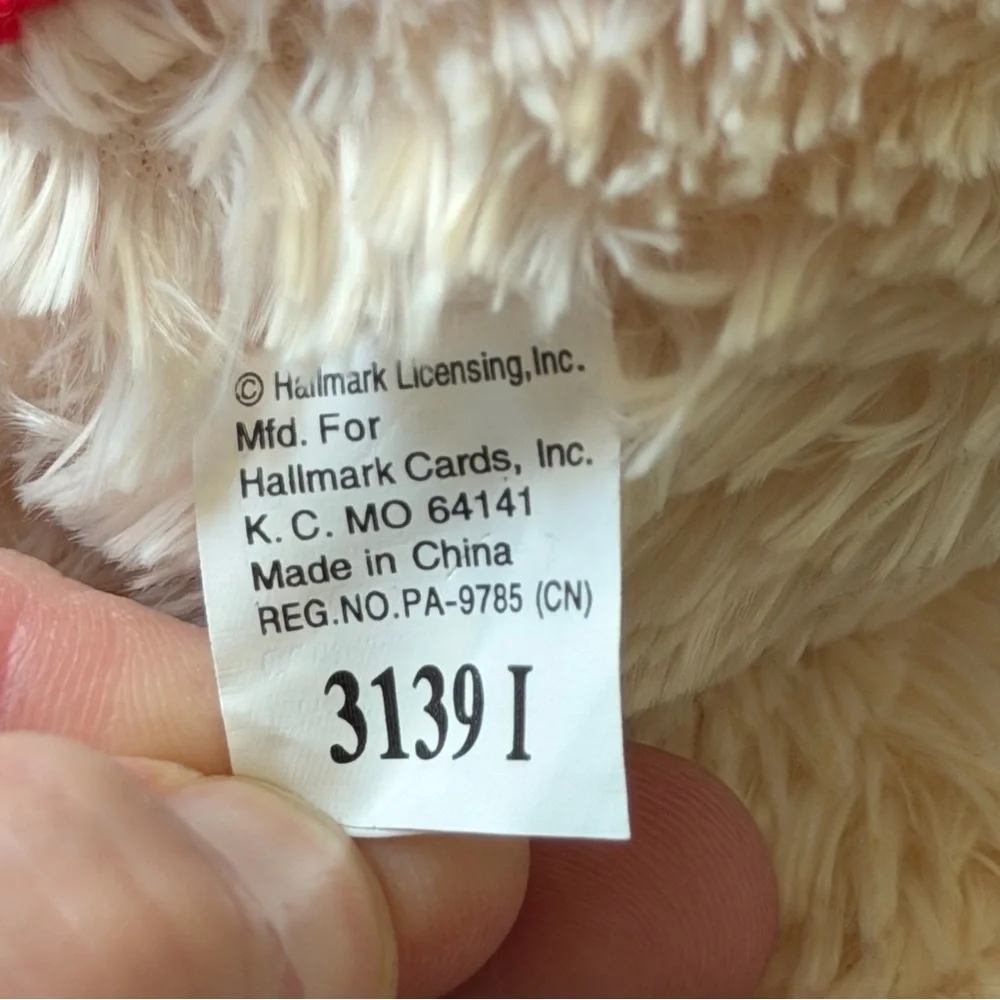 Vintage Hallmark Jingle Bear Plush